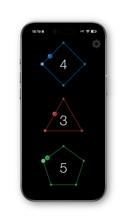 PolyNome animated polyrhythm visualiser showing how rhythm parts align